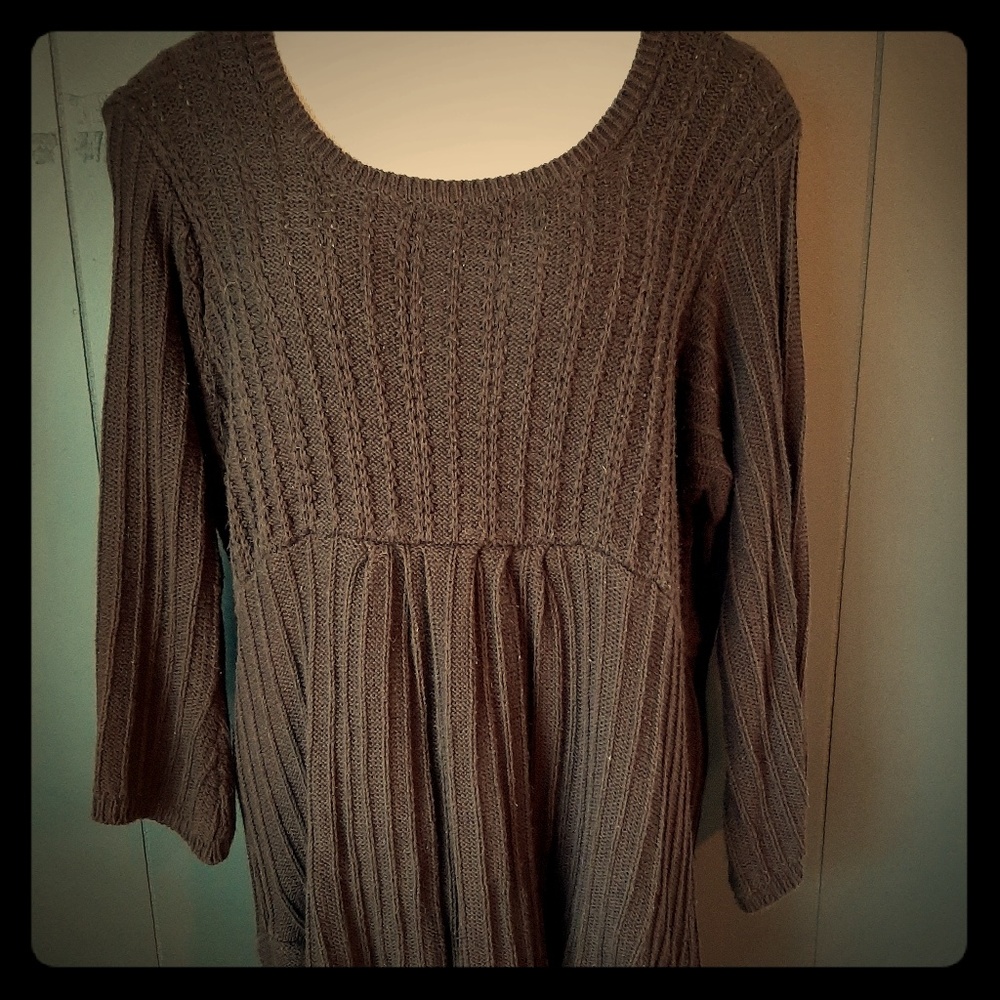 🌻SOLD🌻Directions Brown Sweater XL